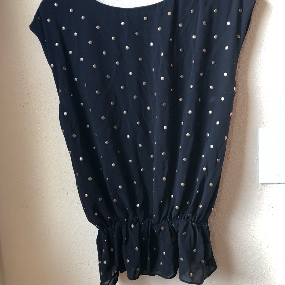 Kenneth Cole with metal dots blouse size 4
